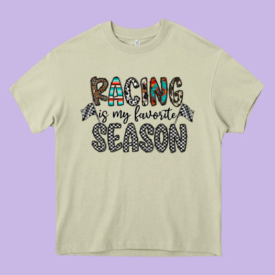 Racing Is My Favorite Season Heavy Core Tee Designed By Cowhidedigitalart