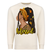 Sandshell Fall afro woman blessed Premium Sweatshirt - NancyCooperArtShop