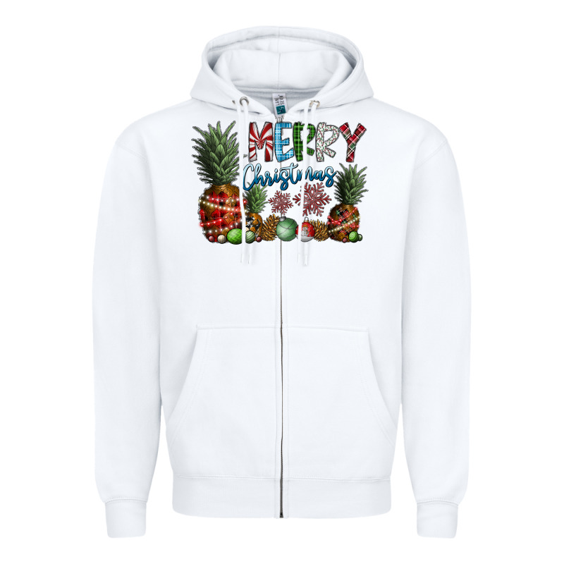 Merry Christmas Zipper Hoodie by SublimationCraftShop | Teevron