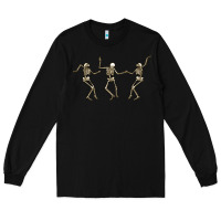 Black dancing skeletons Long Sleeve Tee - MaliasSmallBusiness
