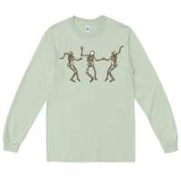 Matcha dancing skeletons Long Sleeve Tee - MaliasSmallBusiness