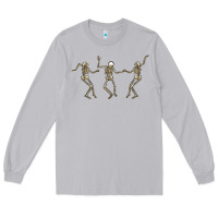 Moon Dust dancing skeletons Long Sleeve Tee - MaliasSmallBusiness