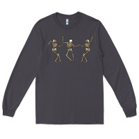 Smoke dancing skeletons Long Sleeve Tee - MaliasSmallBusiness
