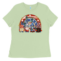 Matcha 4th of July rainbow with gnomes Ladies Tee - CowGirlArtShop