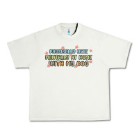 Pistachio physically here mentally at home with my dog Urban Heavy Tee - MaliasSmallBusiness