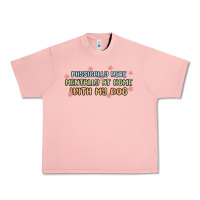 Salmon physically here mentally at home with my dog Urban Heavy Tee - MaliasSmallBusiness