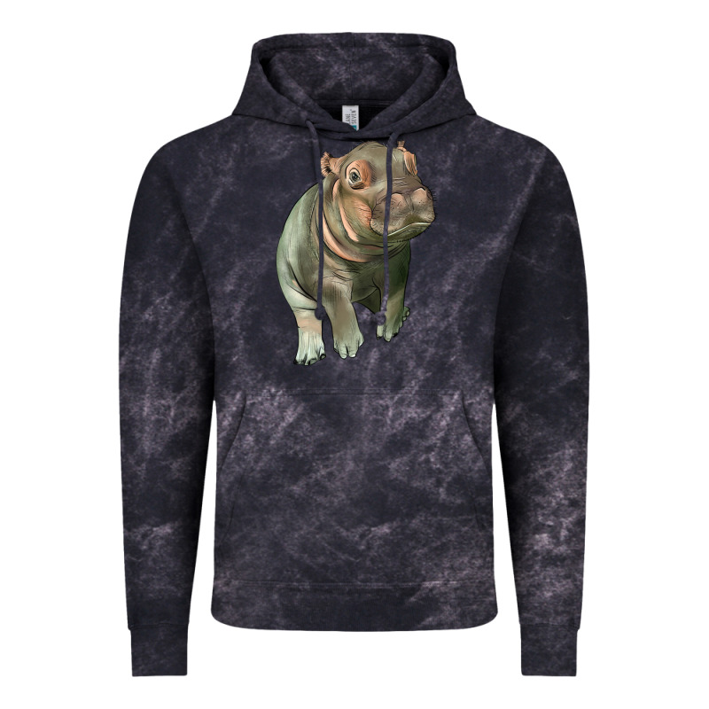 Baby Hippo Vintage Hoodie by LillyAllenDesigns | Teevron