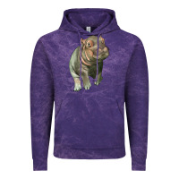 Cloud Purple baby hippo Vintage Hoodie - LillyAllenDesigns