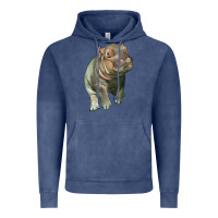 Vintage Denim baby hippo Vintage Hoodie - LillyAllenDesigns