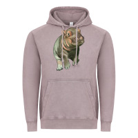 Vintage Zinc baby hippo Vintage Hoodie - LillyAllenDesigns