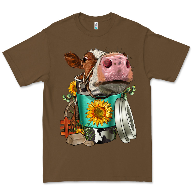 Simmental Cow Coffee Cup Premium Tee by FaDigitalArtStudio | Teevron