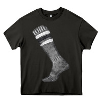 Asphalt black sock fa element Heavy Core Tee - FaDigitalArtStudio