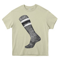 Mossy black sock fa element Heavy Core Tee - FaDigitalArtStudio