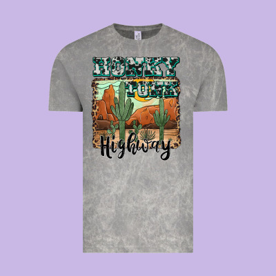 Honky Tonk Highway Vintage Tee Designed By Adodesignshop