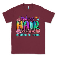 Burgundy making hair beautiful is kinda my thing Classic Tee - MaliasSmallBusiness