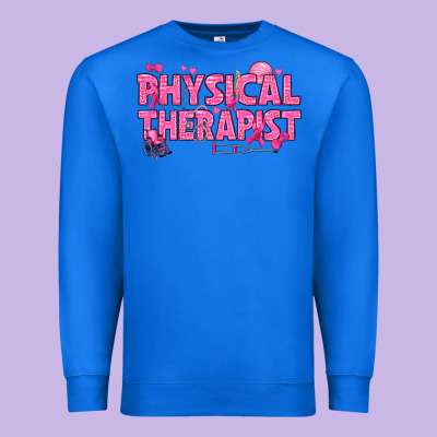 Breast Cancer Physical Therapist Premium Sweatshirt Designed By Texasbilliewilder