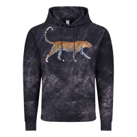 Cloud Black leopard Vintage Hoodie - LillyAllenDesigns