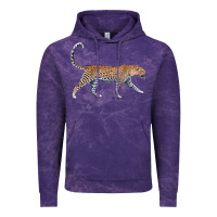 Cloud Purple leopard Vintage Hoodie - LillyAllenDesigns