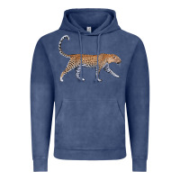 Vintage Denim leopard Vintage Hoodie - LillyAllenDesigns