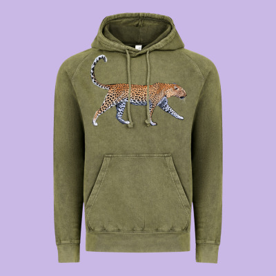 Leopard Vintage Hoodie Designed By Lillyallendesigns