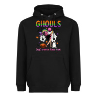 Black Ghouls just wanna have fun Heavyweight Hoodie - NancyCooperArtShop