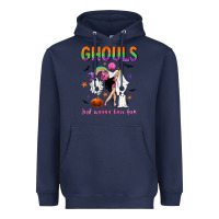 Navy Ghouls just wanna have fun Heavyweight Hoodie - NancyCooperArtShop