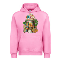 Fuchsia Pink Mexican Hot Coffee Cup Urban Hoodie - FaDigitalArtStudio
