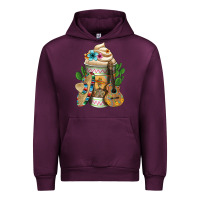 Mauve Wine Mexican Hot Coffee Cup Urban Hoodie - FaDigitalArtStudio