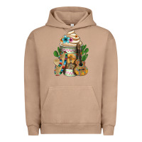 Pigment Burro Mexican Hot Coffee Cup Urban Hoodie - FaDigitalArtStudio