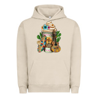 Pigment French Oak Mexican Hot Coffee Cup Urban Hoodie - FaDigitalArtStudio