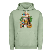 Pigment Oil Green Mexican Hot Coffee Cup Urban Hoodie - FaDigitalArtStudio
