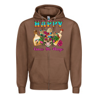 Chestnut Happy Cinco De Mayo Mexican Skull Tequila Bottle Roses Cactus Zipper Hoodie - Artiststas