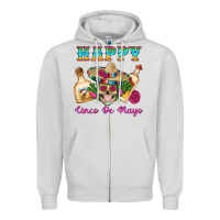 Dove Grey Happy Cinco De Mayo Mexican Skull Tequila Bottle Roses Cactus Zipper Hoodie - Artiststas