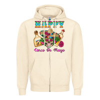Sandshell Happy Cinco De Mayo Mexican Skull Tequila Bottle Roses Cactus Zipper Hoodie - Artiststas