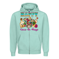 Seafoam Happy Cinco De Mayo Mexican Skull Tequila Bottle Roses Cactus Zipper Hoodie - Artiststas