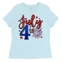 Baby Blue 4th of July Ladies Tee - Neo Western