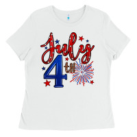 White 4th of July Ladies Tee - Neo Western