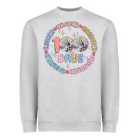 Heather Grey 100 days of school Heavyweight Sweatshirt - MaliasSmallBusiness