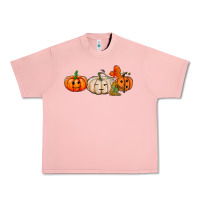 Salmon pumpkins face Urban Heavy Tee - AdoDesignShop