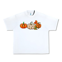 White pumpkins face Urban Heavy Tee - AdoDesignShop