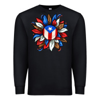 Black puerto rico sunflower Premium Sweatshirt - texasbilliewilder