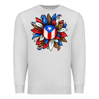 Dove Grey puerto rico sunflower Premium Sweatshirt - texasbilliewilder
