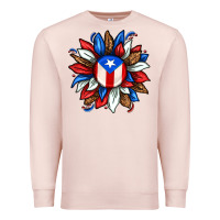 Pale Pink puerto rico sunflower Premium Sweatshirt - texasbilliewilder