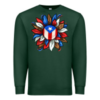 Sports Green puerto rico sunflower Premium Sweatshirt - texasbilliewilder