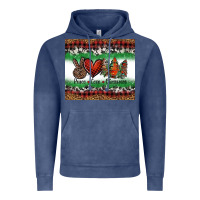 Vintage Denim Peace Love Christmas Trees Vintage Hoodie - Jasminsmagicworld