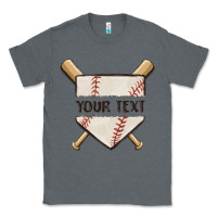 Charcoal Heather preview custom baseball Classic Tee - MaliasSmallBusiness
