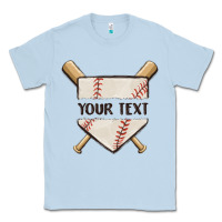 Dusty Blue preview custom baseball Classic Tee - MaliasSmallBusiness