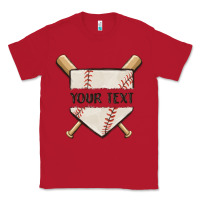 Red preview custom baseball Classic Tee - MaliasSmallBusiness