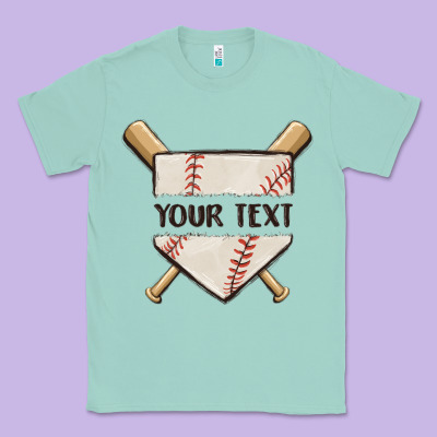 Preview Custom Baseball Classic Tee Designed By Maliassmallbusiness