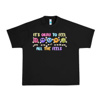 Black it's okay to feel all the feels Urban Heavy Tee - MaliasSmallBusiness